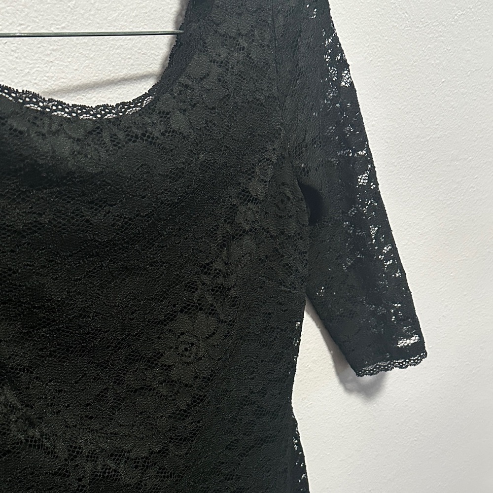 Eliza J Black Lace Cocktail Dress - Picture 5 of 12